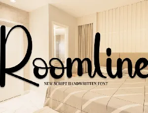 Roomline Script font