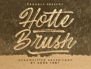 Hotte Brush font