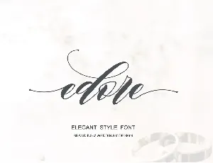 Edore Script font