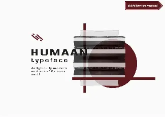 Humaan Typeface font