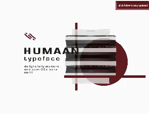 Humaan Typeface font