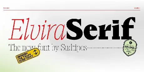 Elvira Serif Family font