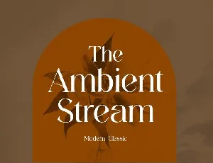 The Ambient Stream font