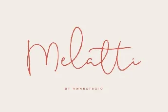 Melatti Handwritten font