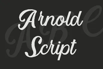 Arnold Script font