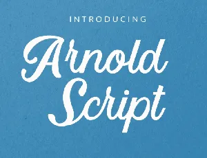 Arnold Script font