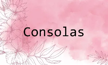 Consolas font