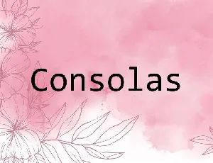 Consolas font