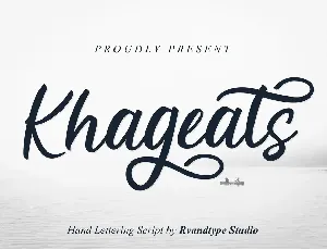 Khageats font