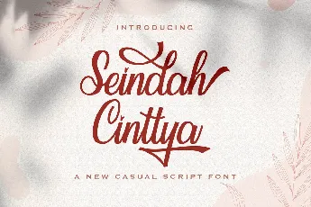 SeindahCinttya font