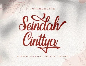 SeindahCinttya font