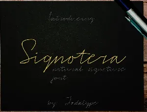 Signotera font