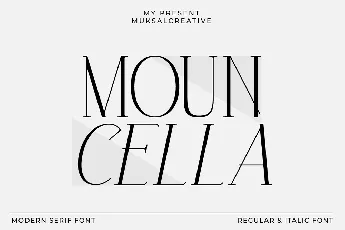 Mouncella font