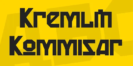 Kremlin Kommisar font