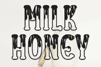 Milk Honey Display font