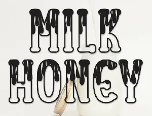 Milk Honey Display font