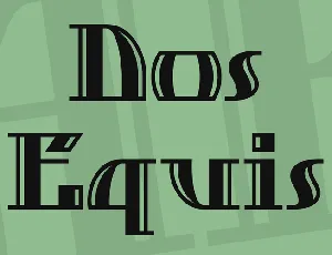 Dos Equis font