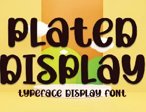 Plated Display font