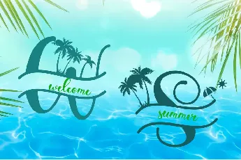 Summer Monogram font