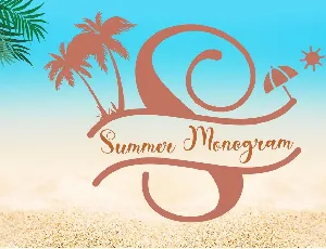 Summer Monogram font