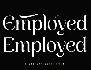 Employed font