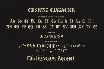 Cristone font