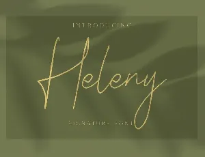 Heleny font