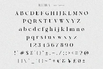 Keira font