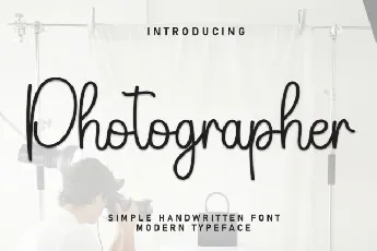 Photographer Script font