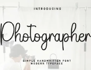 Photographer Script font