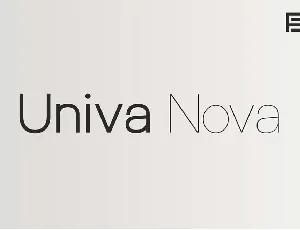 Univa Nova font