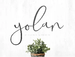 Yolan Script Free font