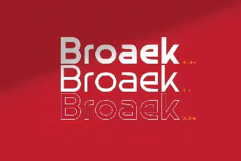 Broaek font