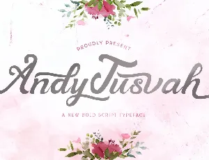 Andy Tusvah font