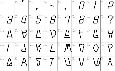 Mizzenie font