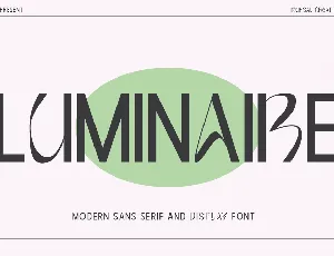 Luminaire font