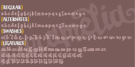 Karamelia DEMO font