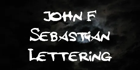 john F Sebastian Lettering font