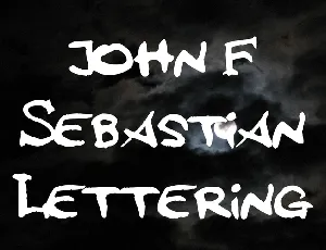 john F Sebastian Lettering font