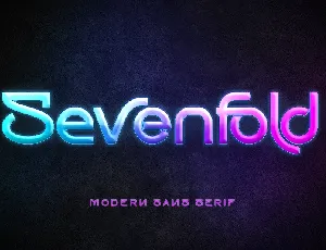 Sevenfold - Personal use font