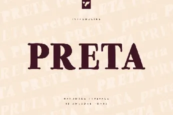 Preta Typeface font