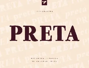 Preta Typeface font