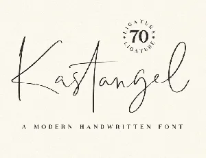 Kastangel Handwritten font