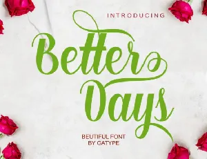 Better Days font