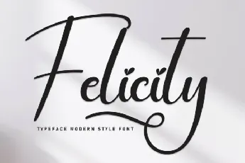 Felicity Script font