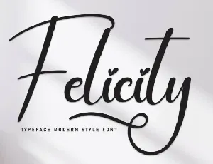 Felicity Script font