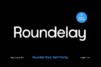 Roundelay font