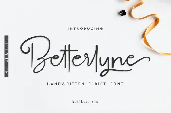 Betterlyne Script font