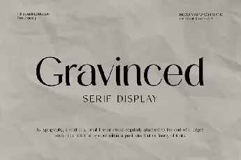 Gravinced font