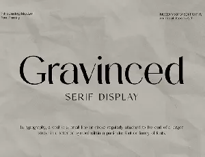 Gravinced font